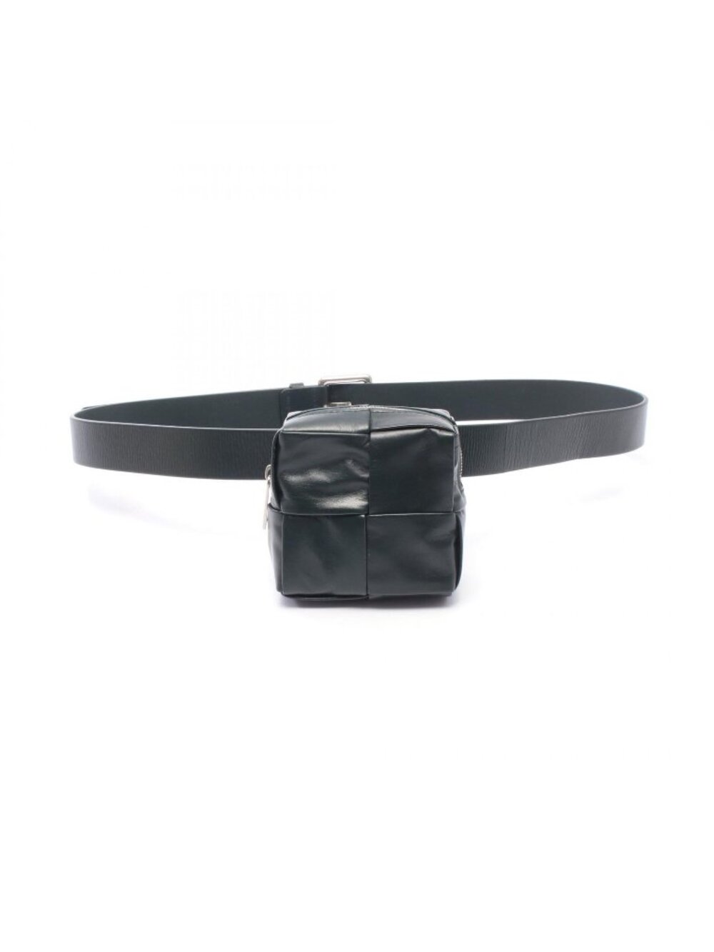 Bottega Veneta Waist Bag Cassette Maxi Intrecciato Mini Dark Green Leather